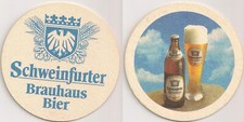 Schweinfurter Brauhaus - alter Bierdeckel "Schweinfurter Weissbier"