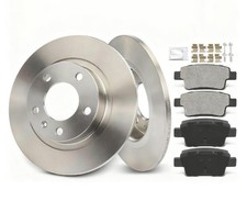 2x Bremsscheiben 4x Bremsbeläge Hinten für Opel Corsa D S07 Baujahr 2006-2014