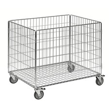 Gitterwagen Kastenwagen 100 kg, LxBxH 835 x 625 x 740 mm, verzinkt