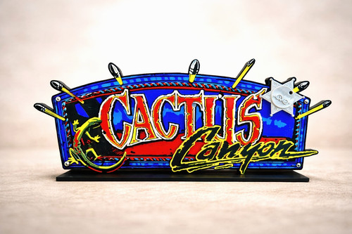 Cactus canyon pinball topper - cactus,
