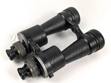 Dienstglas 10 x 50 der Wehrmacht. Unter deutscher Besatzung gefertigt von Huet P