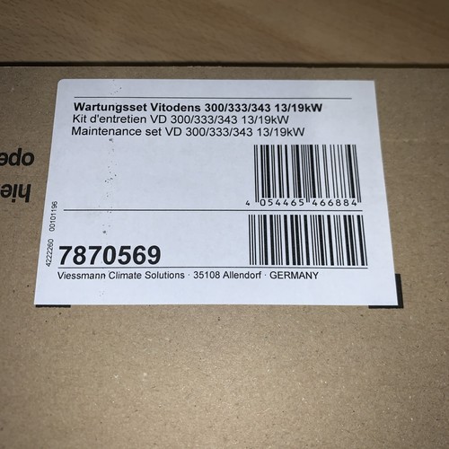 Viessmann 7870569 wartungsset - viessmann,