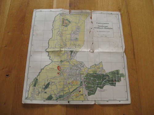 Alte hamburger stadtplan - alte,