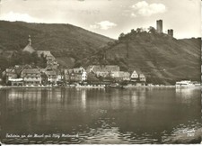 AK Beilstein Mosel Cochem -Burg Metternich, Schiff, Autofähre, Kirche -1966 gel.
