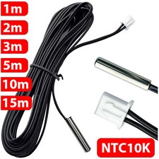 NTC10K Temperaturfühler Temperatursensor Fühler NTC 10K PVC 1M 2M 3M 5M 10M 15M