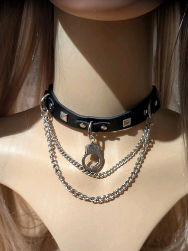 Schwarzer leder choker - 🖤schwarzer,