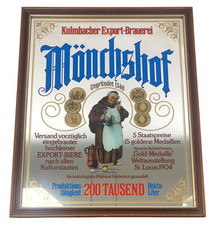 Spiegel Werbeschild Monchshof Bilderrahmen IN Holz