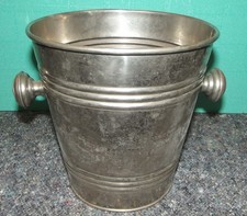 Sektkühler, Metall, antik, Patina, gemarkt,