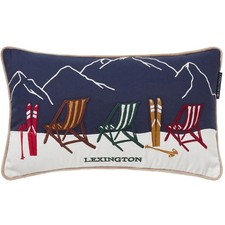 Lexington Ski Resort Organic Cotton Twill Kissen mit Füllung