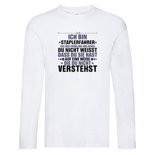 Löse Probleme: Staplerfahrer | Gabelstapler Fahrer Long Sleeve Weiß