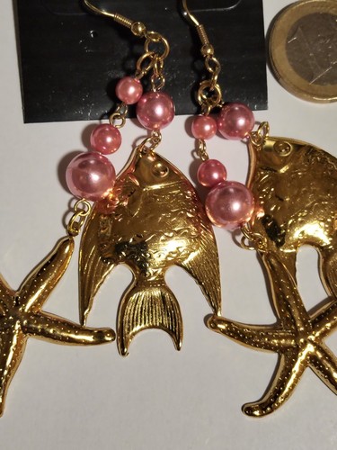 Ohrhänger goldfarben maritim