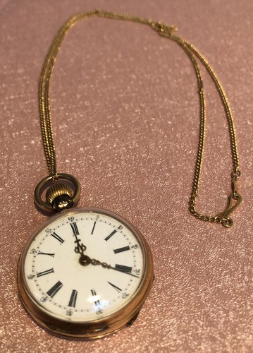 Remontoir damen taschenuhr 585 - damen,