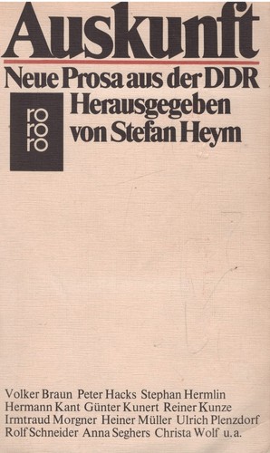 Auskunft neue prosa - auskunft,