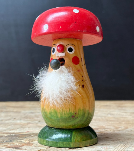 Räuchermann fliegenpilz holz - räuchermann,