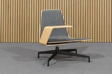 Haworth "Harbor Work Lounge" Loungesessel neuwertig weißeiche/anthrazit + Tablet