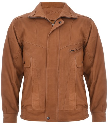 Herren hellbraun lederjacke - herren,