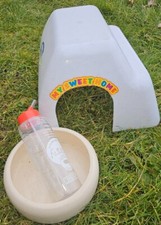 Kleintierzubehör, Nagerhaus, Nagertränke, Futtertrog, Käfigausstattung