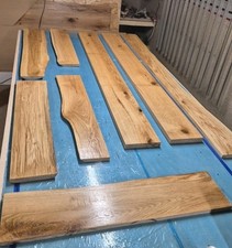 Regale/Fensterbänke aus massiver Eiche, gerade oder abnehmende Kante MASSANFERTIGUNG 