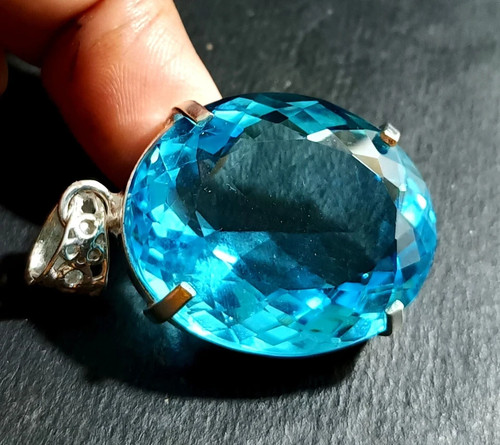 Natürlich karat topas - karat, blau