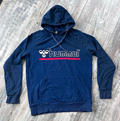 Hummel herren hoodie blau logo - hummel,