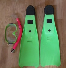Set Schwimmflossen Größe 43 - 44 , Taucherbrille , Schnorchel