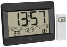 Funk Wetterstation ZENO TFA 35.1163.01 Raumklima Thermometer Barometer Funkuhr 