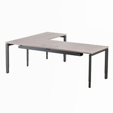 STEELCASE Eckschreibtisch Winkelschreibtisch höhenverstellbar 220 x 180 cm *5639