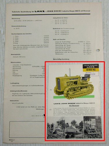 Original prospekt john deere - prospekt,