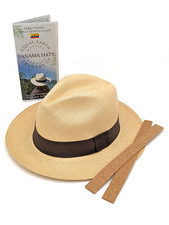Unisex echte Panamamamütze Fedora Ecuador Equal Earth Fair Trade Qualität braun