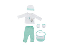 Baby Erstausstattung 5 teilig Newborn 0-6 Monate - Modell: "Elefantito", grün