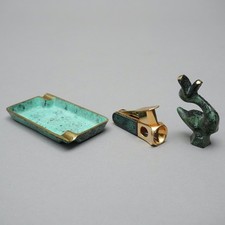 Raucher Garnitur Messing