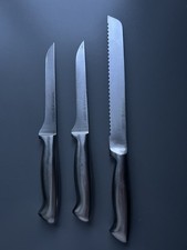 Messerset, 3 Küchenmesser, Kuppels Profi Gourmet Steel, Edelstahl rostfrei