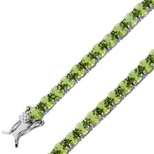 Peridot Tennisarmband Silber