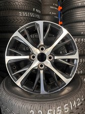 1x Alufelge 15 Zoll 5.0" 4x100 39ET Glanz Schwarz 426110DJ10 Toyota Aygo