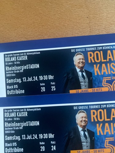 Tickets roland kaiser 7 - 2, 13.7