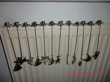 12 Balancekerzenhalter Pendelkerzenhalter Silber Tannenbaum/Teddy/Mond/Vintage