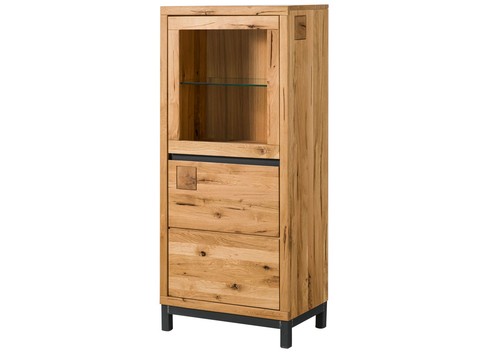 Vitrine klein natur - , massivholz