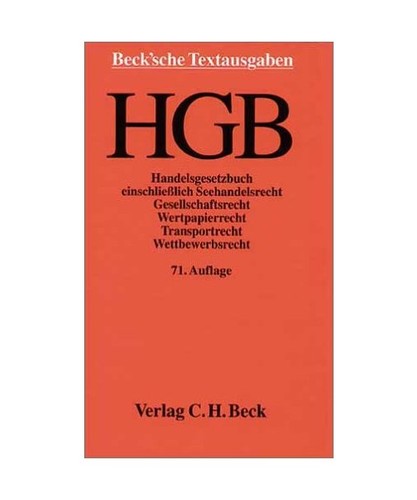 Handelsgesetzbuch hgb - handelsgesetzbuch, hgb]