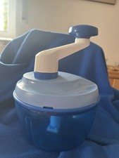Tupperware Happy Chef Zwiebelschneider/ Zerkleinerer blau