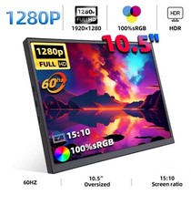 1280P Tragbarer Monitor 10,5 Zoll sRGB 15:10 Low Blue Light xBox PS4 PS5 Laptop