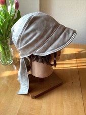 Unisex Piratentuch Bandana Schild beige Gr. M-L handgenäht bei Chemo neu