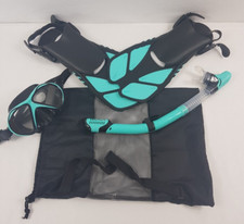 Salvas Cancun Schnorchel Set mit Taucherbrille, Schnorchel und Flossen - Blau