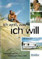 HOBBY 2000 - WOHNWAGEN PROSPEKT - MIT PREISLISTE - CAMPING - CARAVANING