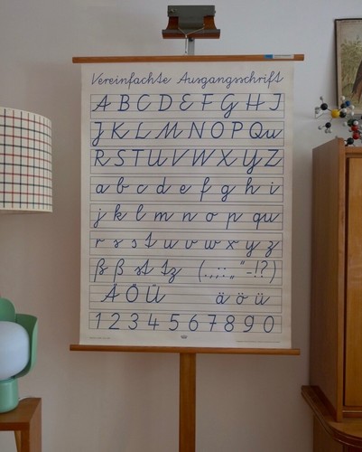 Vintage schulwandkarte - vintage,
