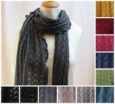 Schal Wolle ( Merino Schurwolle ) Lochmuster Invero Wolle Tuch Wolltuch Lilly