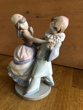 Vintage Lladro #5452 Maskenball tanzendes Duo Porzellan Figur