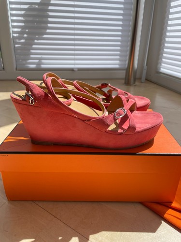 Hermès keilsandale hellrot - hermès,