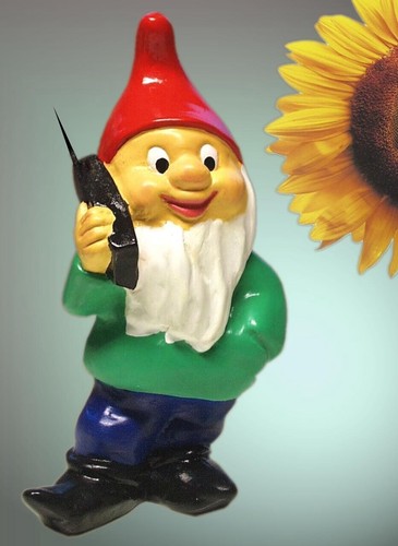 Gartenzwerg handy man - gartenzwerg, handy-man