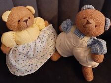 Russ Berrie Teddy Bär Stofftier Ehepaar Mann Frau ca. 14 cm Sammler 