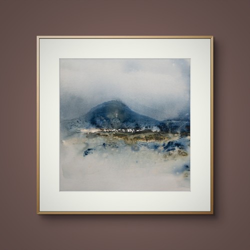 Original aquarell bild - original,